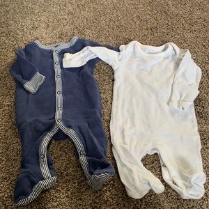 0-3 month footie pajamas